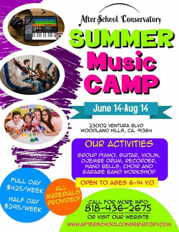 Summer Music Camp After School Conservatory